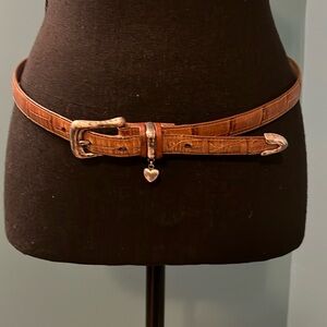 Brighton Brown with Silver Buckle Belt Size M/L